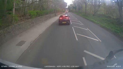 A cyclist* encounters a red traffic light.*This isn't actually a cyclist, but it would be no different if it was a cyclist instead of a car.