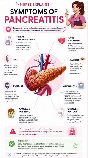 ⚠️ Pancreatitis Symptoms You Should Never Ignore / Nurse Explains #nurseexplains #medicalfacts