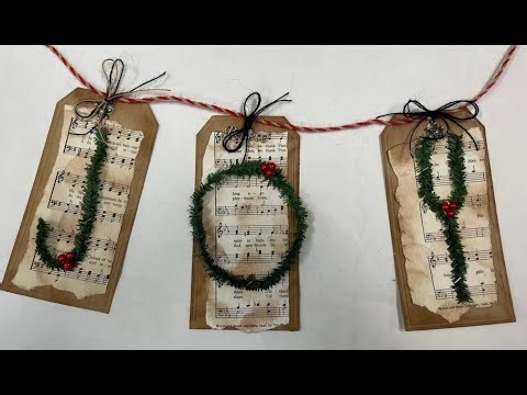 10-27-22 Merry Christmas with Tim Holtz: Vintage Tags by Diane