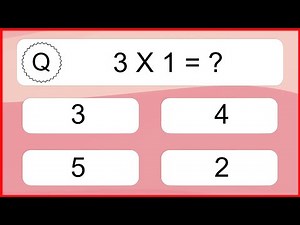 20 Multiplication Quiz Exercises for Kids