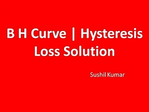 B H Curve | Derivation of Hysteresis Loss Explained