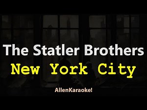 The Statler Brothers - New York City (Karaoke)