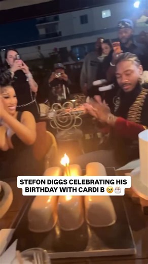 Bleacher Report on Instagram: "Diggs really dressed like a patriot for his 32nd birthday 😂🇺🇸"