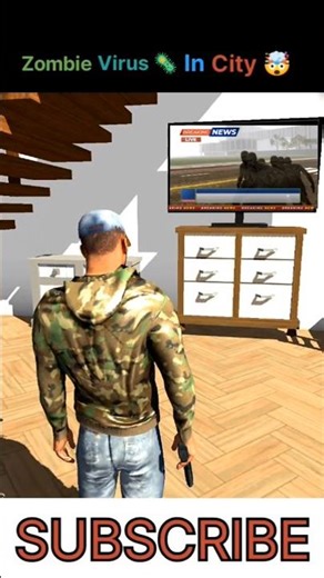 ⚡Zombie Virus 🦠 In Franklin City 🤯 || Indian Bike Driving 3D || #shortsfeed #shorts #gta #trending