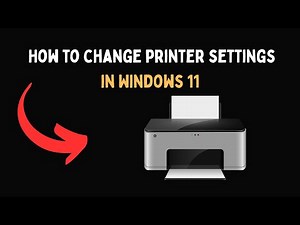 How to change printer settings in Windows 11