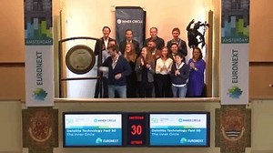 This morning CEO David Vermeulen sounded the gong to open the Amsterdam stock exchange.👏🏼💶📈 This was the prize for winning the Deloitte Technology Fast 50 🏆. Thank you Euronext Amsterdam and Deloitte! | Inner Circle