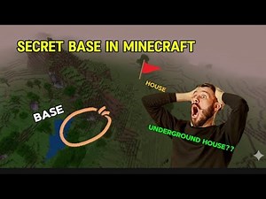 😱I Built a Base NO ONE Can Find (Minecraft Secret Base)#minecraft #trending