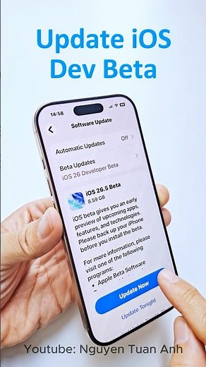 How to Update iOS Developer Beta