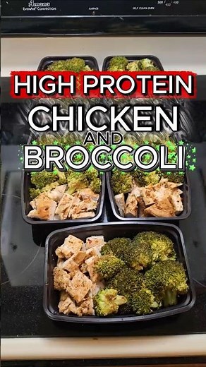 LOW CALORIE CHICKEN AND BROCCOLI for FATLOSS #fatloss #mealprep #weightloss #highprotein #lowcalorie
