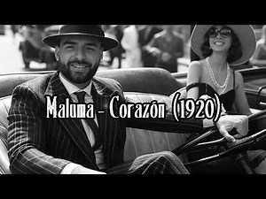 MALUMA - CORAZÓN (Versión 1920s) | Cover IA Videoclip