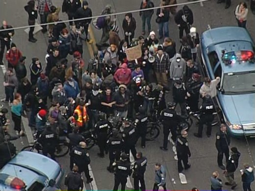 Occupy Seattle targets Chase CEO speech after bank arrests