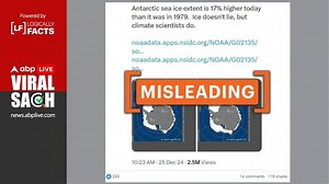Fact Check: Antarctic Sea Ice Extent Higher On Dec 24, 2024, Than On Same Date In 1979. Does This Disprove Climate Change?