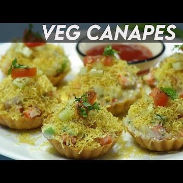 Veg Canapes | Vegetarian Quick Bite Snack Recipe | Brisk Kitchen