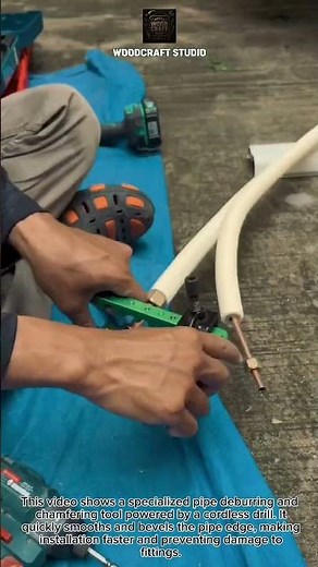 Pipe Deburring Tool Saves Time! #plumbing #tools #diy