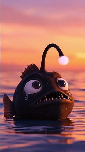 If Pixar made the Anglerfish film 🥹 #anglerfish #pixar #animation #shortvideo