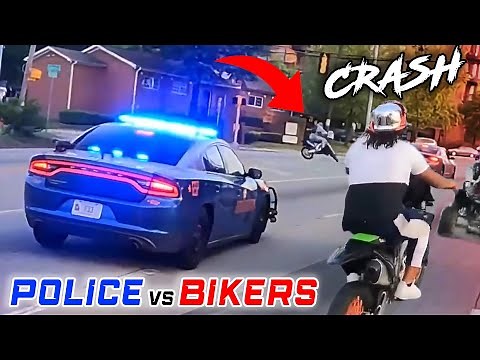 BIKERS VS COPS | Best Motorcycle Police Chase Compilation 2024