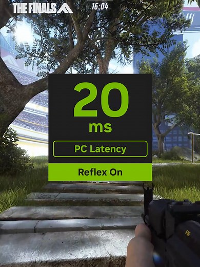 NVIDIA Reflex reduces system latency in The Finals by up to 57%, providing better responsiveness 🎯 #FramesWinGames