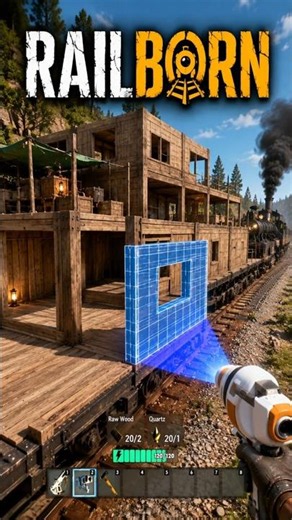 This New Base Building Survival Game Lets You Build Entire BIOMES on a Train! #ad #gaming