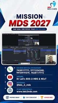 Watch This Before You Prepare for NEET MDS 2027 | Dr Amit Lall