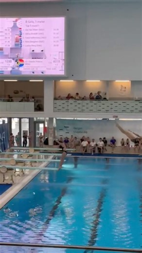 Claudia on 1m at Bergen Open 2024 | Crusaders Diving Club