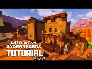Minecraft: How to Build a Wild West Undertakers (Tutorial)