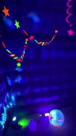 This backyard disco tent is insane for birthday parties🥰#partytransformation #glowup #fyp #shorts