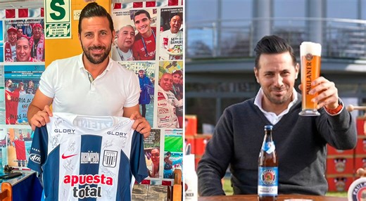 ¿Nuevo fichaje? Claudio Pizarro regresa al Perú y posa con camiseta de Alianza Lima bicampeón