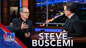 58K views · 1.1K reactions | Steve Buscemi talks about his experience doing research for the new film he directed called “The Listener,” which tells the story of a woman who provides support and advice to people over the phone. Watch “The Listener” now in theaters and video on demand. | The Late Show with Stephen Colbert | Facebook