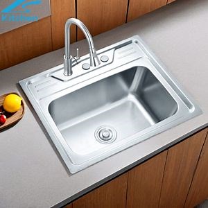 [Hot Item] High Quality Modern 304 Stainless Steel Kitchen Sink, Farmhouse Single Sink