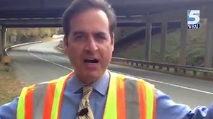 SEE DAMAGE FIRST HAND: WRAL's Bryan Mims is at the site where the tractor-trailer flipped over bridge on I-85 earlier this morning. Read>>>wral.com/14134735/ | WRAL TV