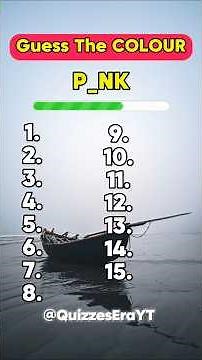 Only A Color Master Can Get 15/15! 🌈 | Missing Letters Quiz
