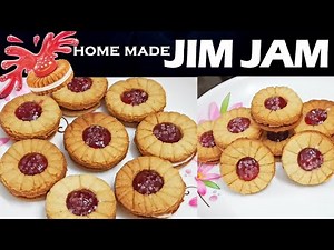 अगदी विकत मिळतात तशी जीमजॅम बिस्किट बनवा घरच्या घरी /JimJam Biscuits/Bakery style JimJam Biscuit