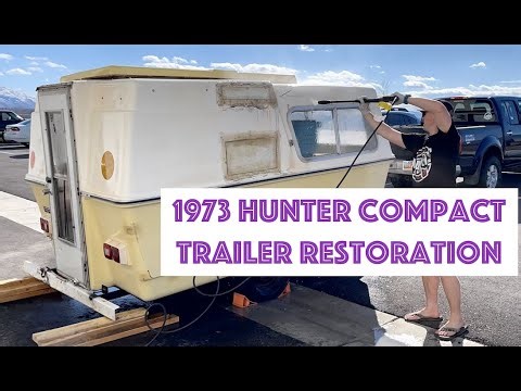 Hunter Compact II Fiberglass Trailer Restoration