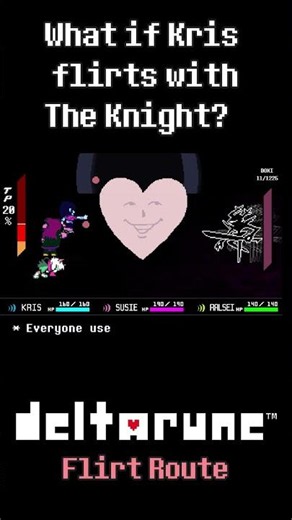Kris really FLIRTS with EVERYONE! #deltarune #deltarunechapter5 #tobyfox