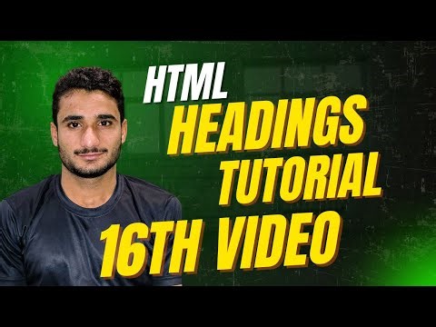 HTML Headings Explained | h1 to h6 in HTML (Beginner Tutorial)