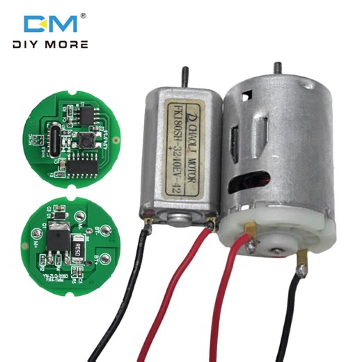diymore DC 3-6V DC Motor Driver Board 5-20W Small Motor Circuit Board Small Electric Drill DIY Accessories Type C interface | Lazada PH