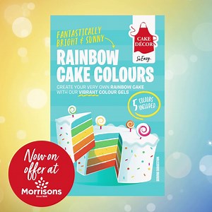 ✨ OFFER ALERT ✨ Now is the perfect time to pop Rainbow Cake Colours in your basket as it's currently on offer at Morrisons! Keep your eyes peeled next time you're in the home baking aisle and brighten those bakes 👀🌈 https://buff.ly/3xrsxCv | Cake Décor