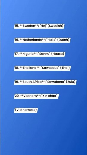 🌏 Learn 20 Ways to Say "Hello" Around the World 🫶