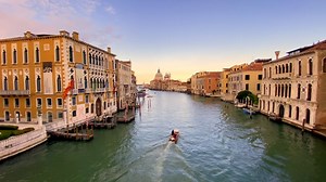 Building, Boat, Gondola. Free Stock Video