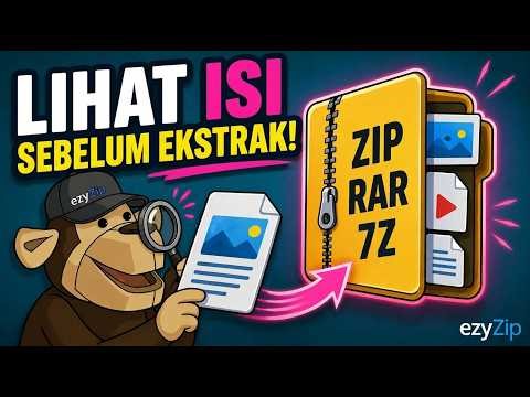 📦 Pratinjau File di Dalam ZIP, RAR & 7Z Tanpa Mengekstrak