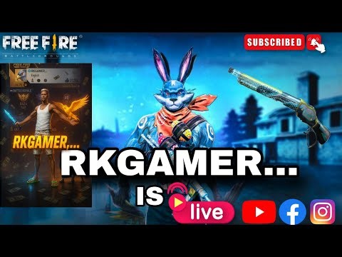free fire live stream RKGAMER,.. AND SUBSCRIBER CHALLENGE 🔥