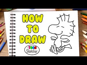 How To Draw Woodstock From Peanuts