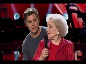 Betty White & Zac Efron sings on The Voice (HD)