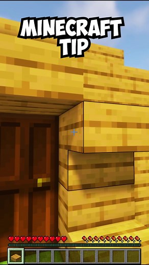 Minecraft Tip: Use Slabs for Extra Door Protection