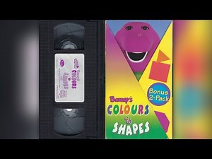 Barney’s Colours and Shapes: Red, Blue and Circles Too! [1993] - 1997 VHS Release (Canadian Release)