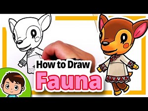 How to draw Fauna | Animal Crossing | Step by step drawing tutorial