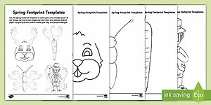 Spring Footprint Craft Activity