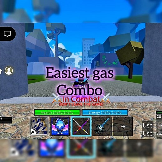 Easiest gas combo oneshot combo for mobiles 🫴☠️😈