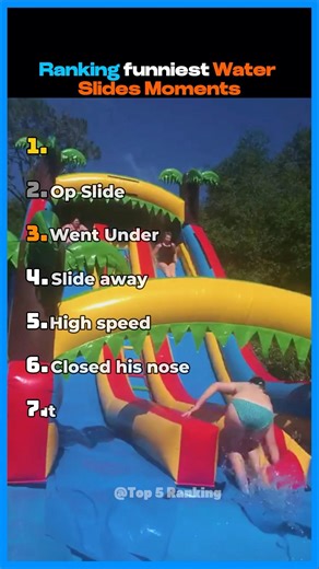 Ranking the Funniest Water Slide Moments 😂 | Crazy Water Park Fails #shorts #shortsviral