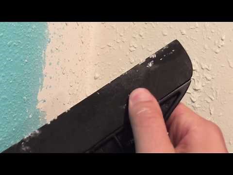 How To Apply Knock Down Wall Texture - Orange Peel Popcorn Wall Knockdown
